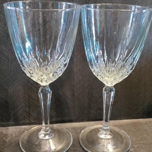 Vintage Set oF 6 Diamant by Cristal D&#39;Arques-Durandcut stemware barware vintage stemware collectable glass vintage wine crystal