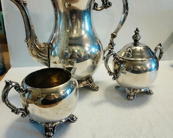 F.B. Rogers Silver Plate Tea Set - Etsy