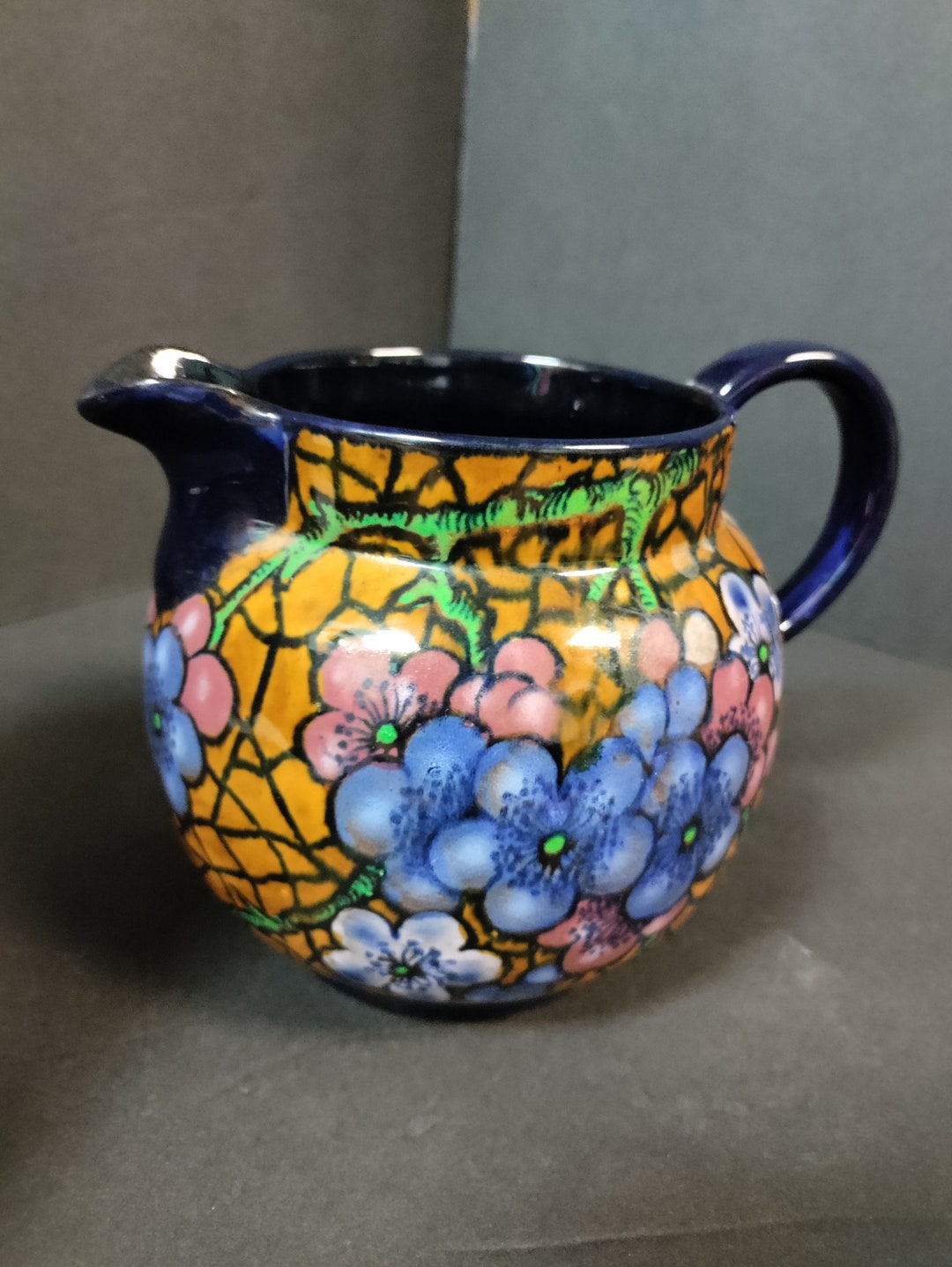 Beautiful Royal Standley Pitcher Jacobean Colorful Floral Pitcher Jug ...