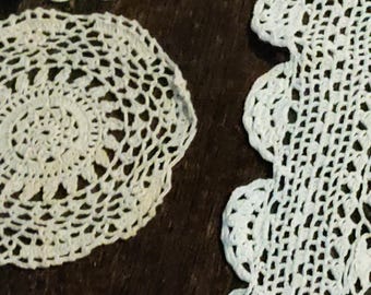 44" Hand crochet dresser mantle runners with others great for crafts and decore
