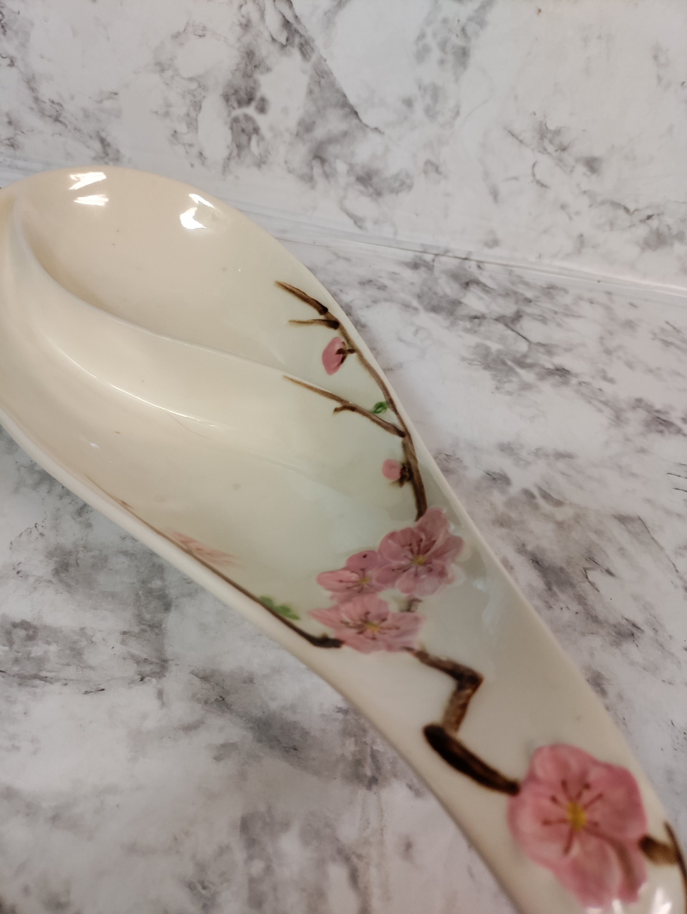 Vintage Metlox Peach Blossom Poppytrail China Cup and Saucer
