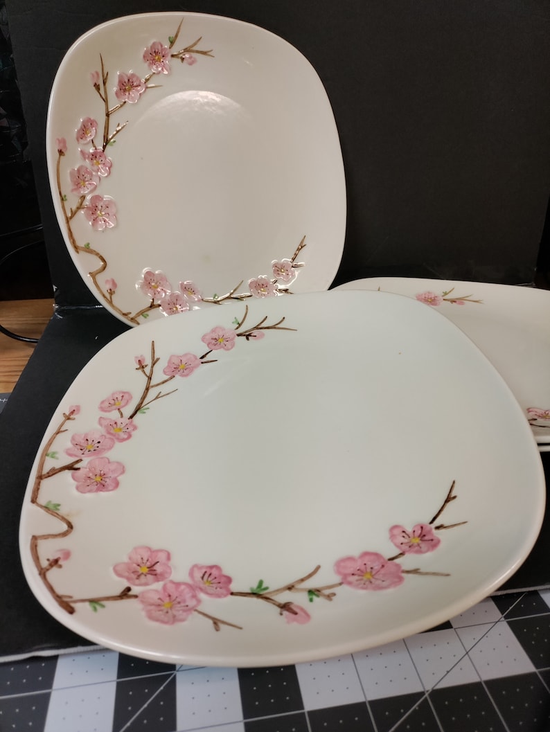 Set of 5+1 Vintage Metlox Cherry Blossom Dinner Plates - Etsy