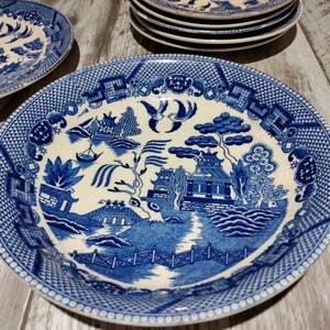 Blue Willow China 7.5 Inch Bowl Vintage 1921-1941 Japan - Etsy