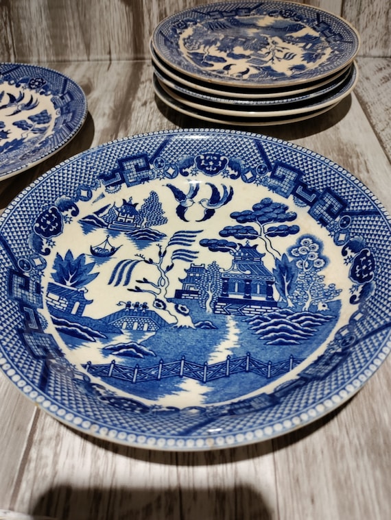 Blue Willow China 7.5 Inch Bowl Vintage 1921-1941 Japan - Etsy