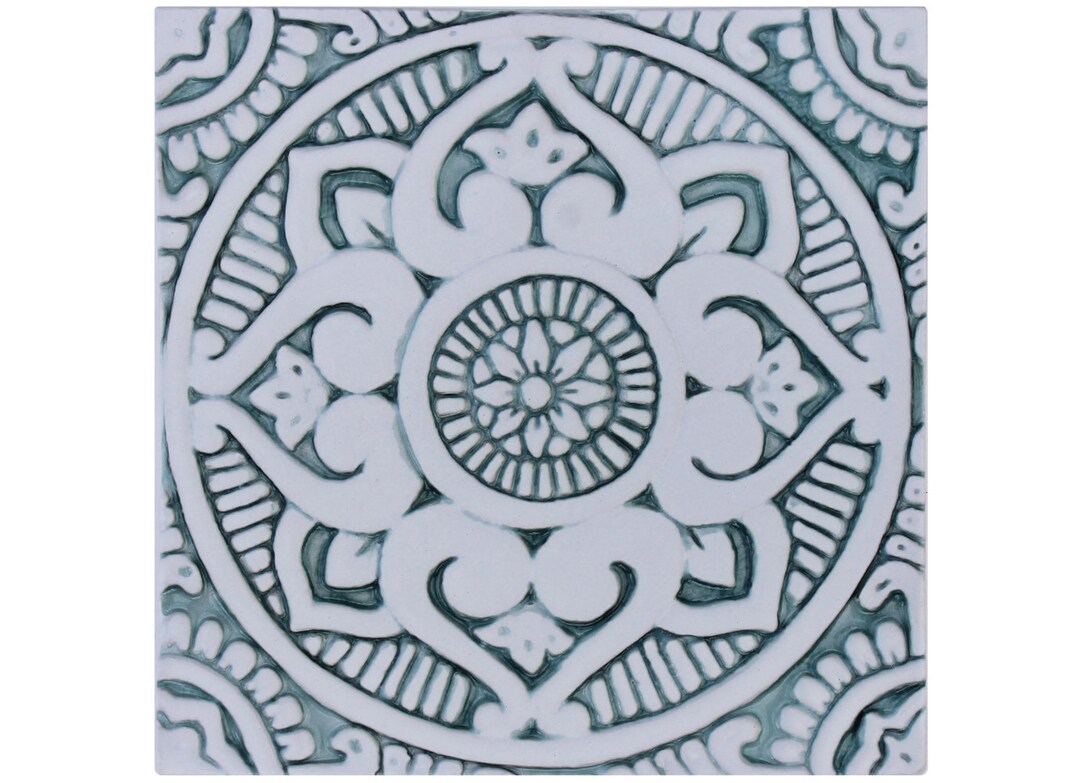 Wall Hanging Ceramic Tiles 7.87 Handmade Outdoor Wall Etsy