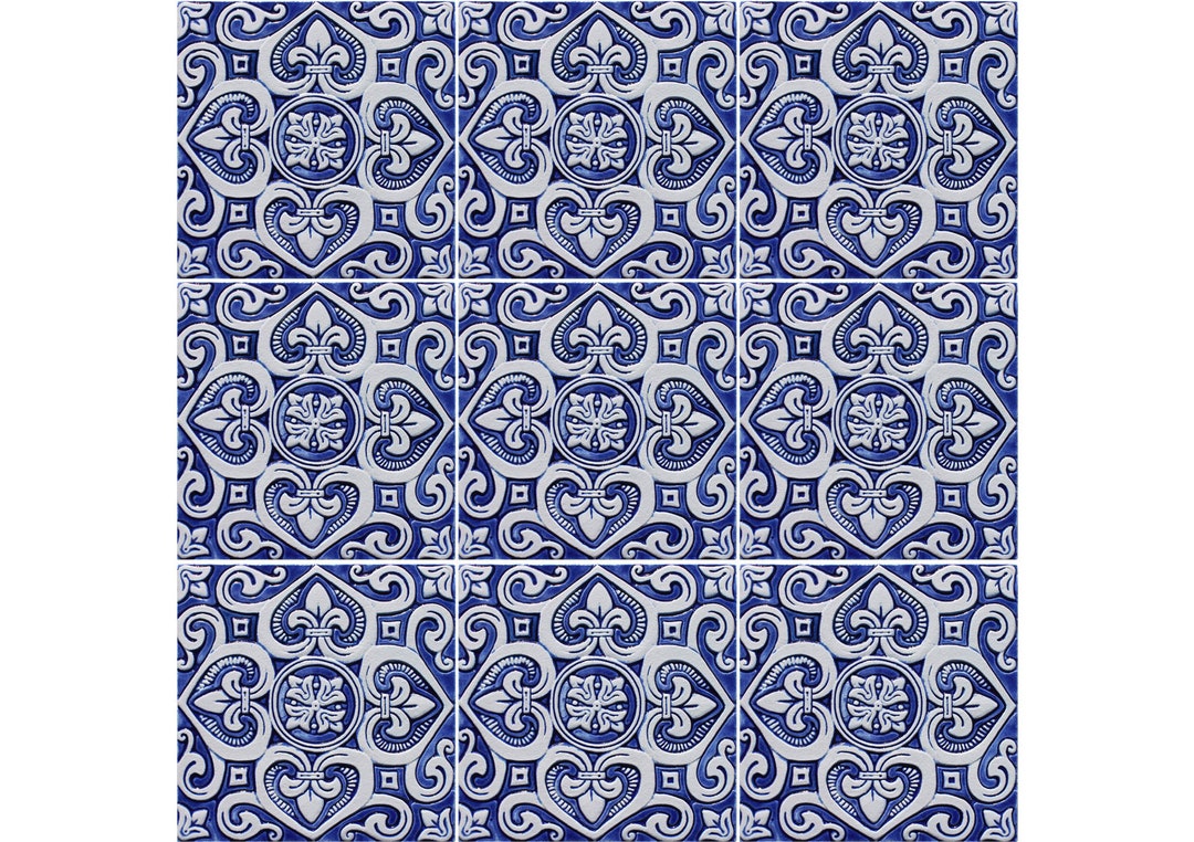 9 Large Spanish Tile Wall Hanging Made From Ceramic, Spanish Tile