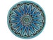 Moroccan tile art // Wall tile // Decorative tile // Ceramic art // Hand painted tile // Moroccan 15cm // Turquoise 