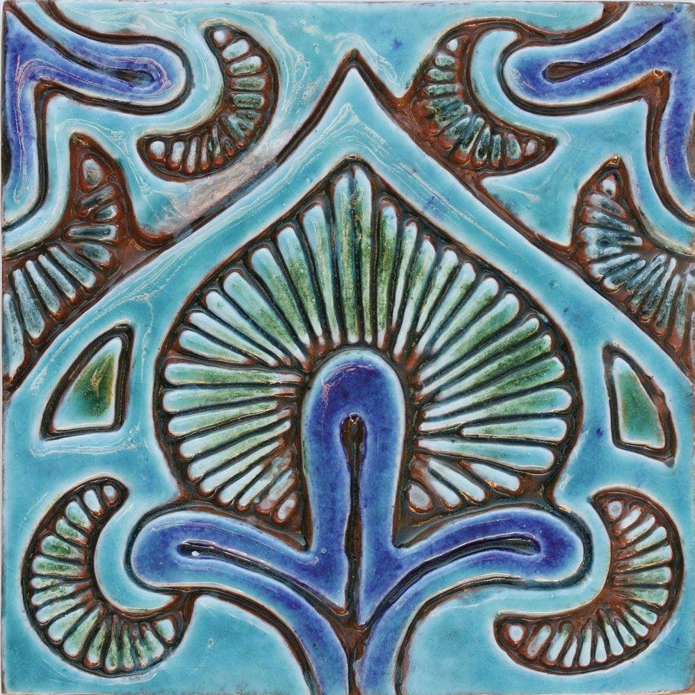 Outdoor Wall Art SET OF 6 Ceramic Tiles to Decorate a Column Etsy