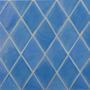 1 m2 Diamond Tiles 10.76 Sq Ft Hand Painted Tiles In Custom Color, Field Tiles, Ceramic Tiles, Kitchen Backsplash,Handmade Tiles 11.2x19.5cm