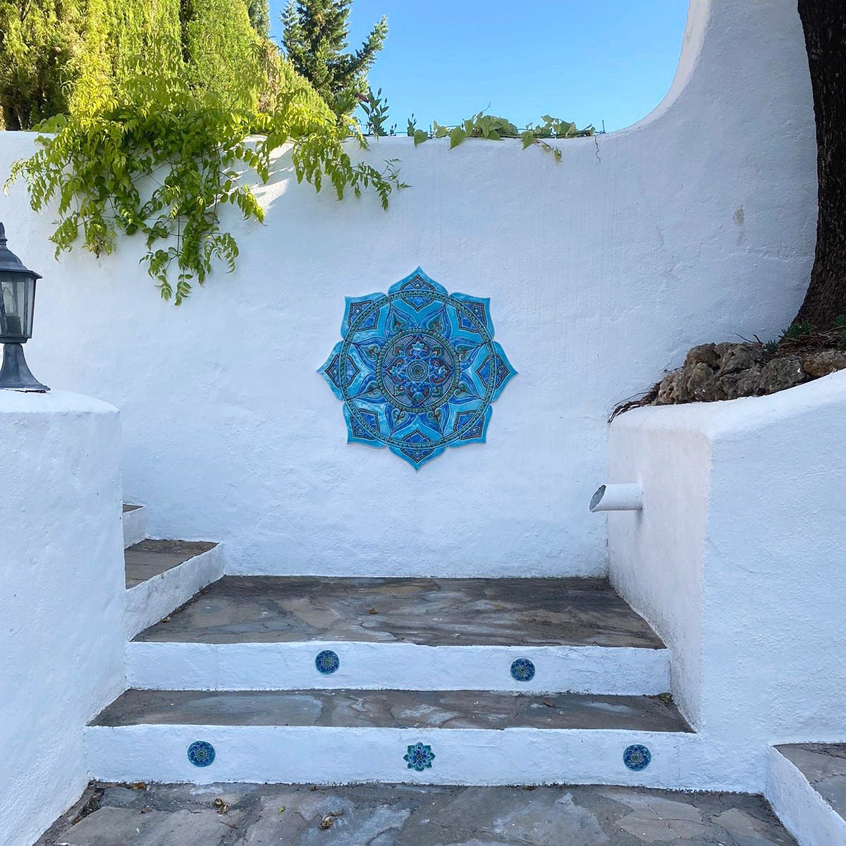 Garden Decor With Moroccan Design Large Circular Decor for | Etsy