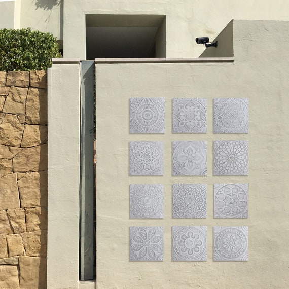 10 Decorative Tiles Ceramic Tiles For Outdoor Wall Art Like Etsy