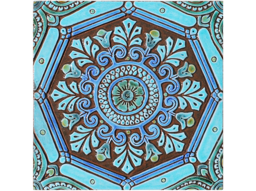 Large Spanish Tile Wall Art Made From Ceramic, Spanish Tile Mural
