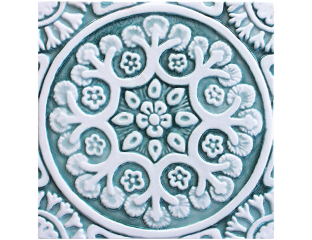 7.87 Ceramic Wall Art Mural Unique Wall Hanging Art in Etsy