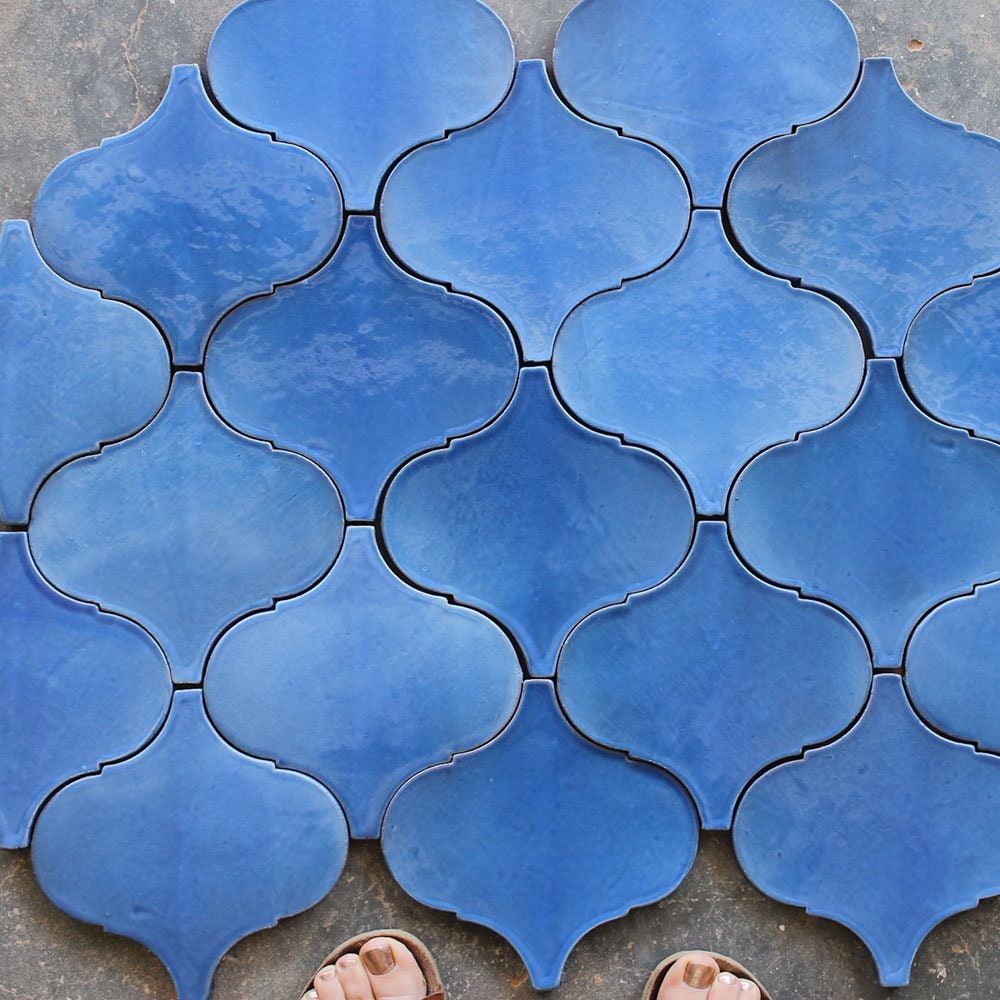 1 Sq Ft Arabesque Tiles Hand Painted Moroccan Tiles in Custom Etsy UK