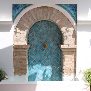 Plain Ceramic Tiles Handmade In Spain, Hand Painted Tiles For Kitchen Backsplash, Field Tiles, 1 m2 Of 7x7cm Field Tiles, Choose Colour