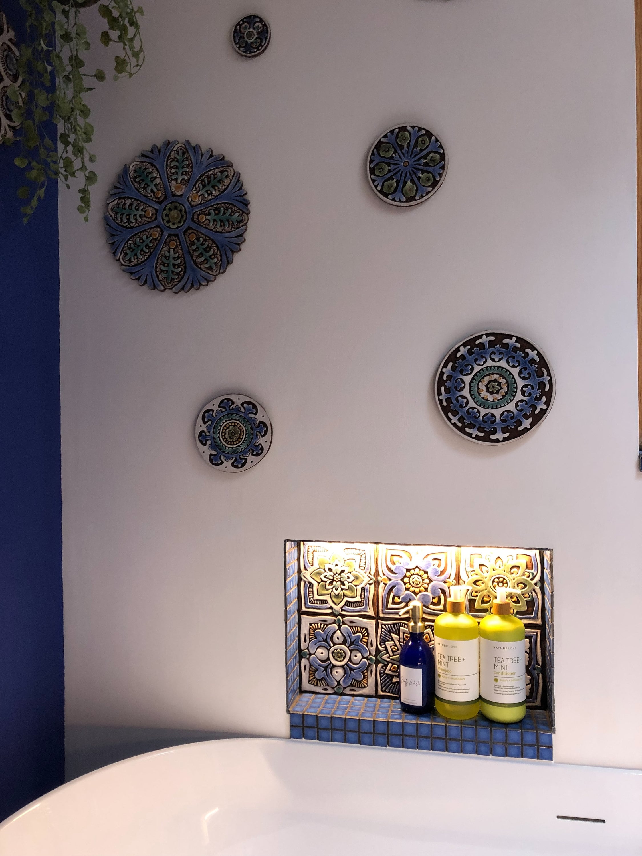 Arte de pared Marroqui hecho de cerámica conjunto de 8 piezas - círculos  Marroqui en turquesa - baldosas de cerámica - Etsy México, image size:2250x3000