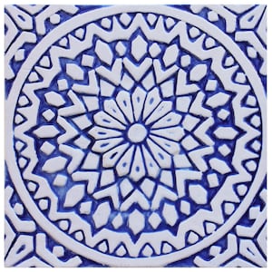 Moroccan Tiles For Wall Decor Living Room Design, Outdoor Wall Art, Kitchen Backsplash Decor, Bathroom Tile Design, Moroc #2 20cm Blue