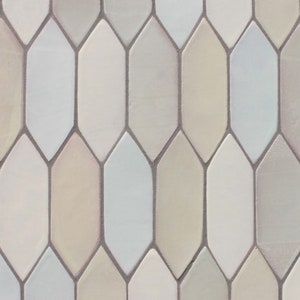 10.76 Sq Ft Picket Tiles (1 m2) Geometric Tiles, Hand Painted Tiles, Field Tiles, Ceramic Tiles, Decorative Tiles, Customizable Tiles 15x5cm