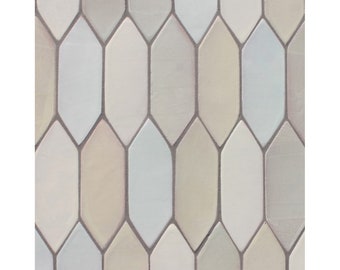 Handbemalte Keramikfliesen: Anpassbare geometrische Duschfeldfliesen (1 m2 / 10,76 Quadratfuß)