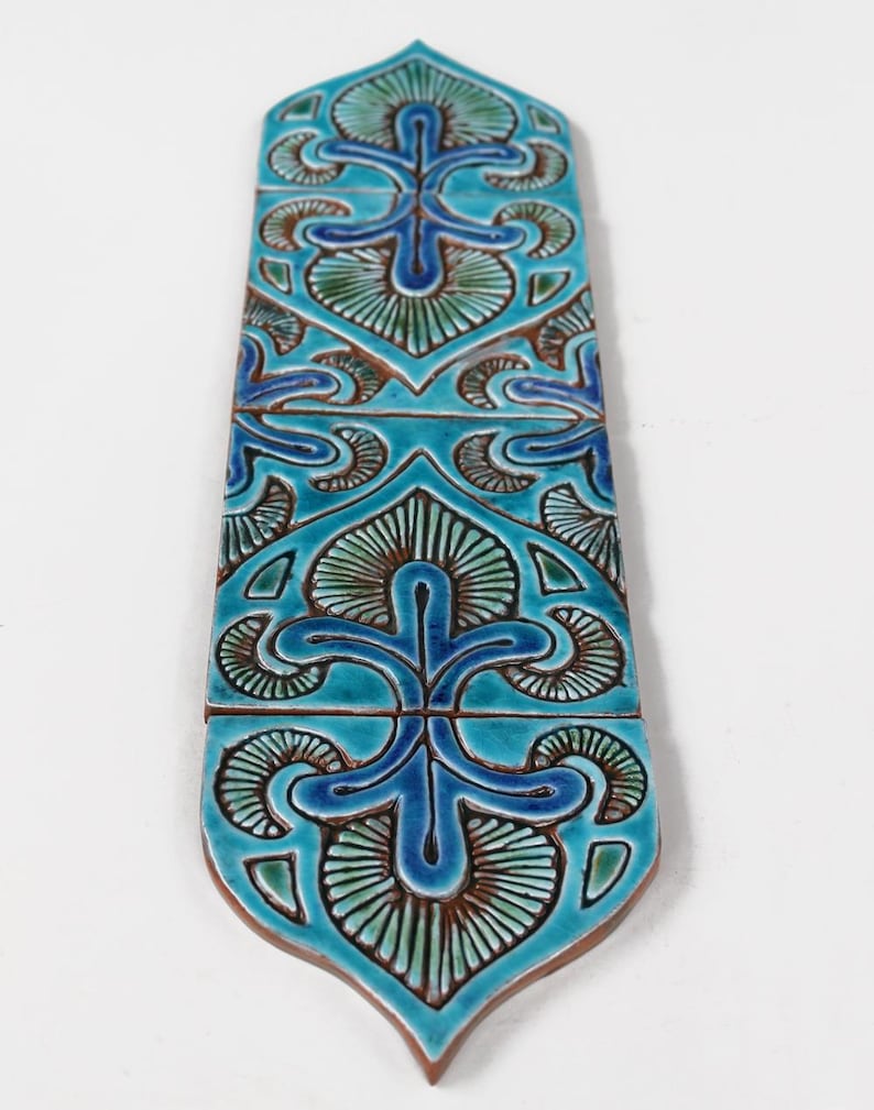 Outdoor Wall Art SET OF 6 Ceramic Tiles to Decorate a Column - Etsy