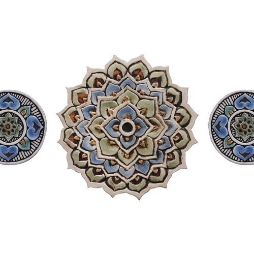 Outdoor Wall Art // Garden Decor // Ceramic Tiles // Yard Art Etsy