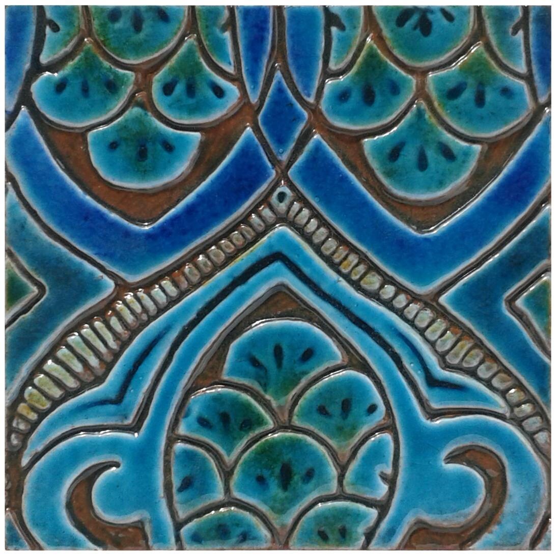 DECORATIVE TILES Set of 6 Ceramic Tiles to Decorate a Column Etsy UK
