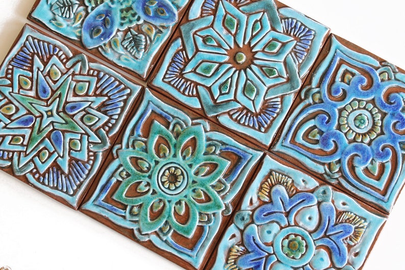 Mandala Wall Art Wall Decor With Mandala Design Ceramic - Etsy