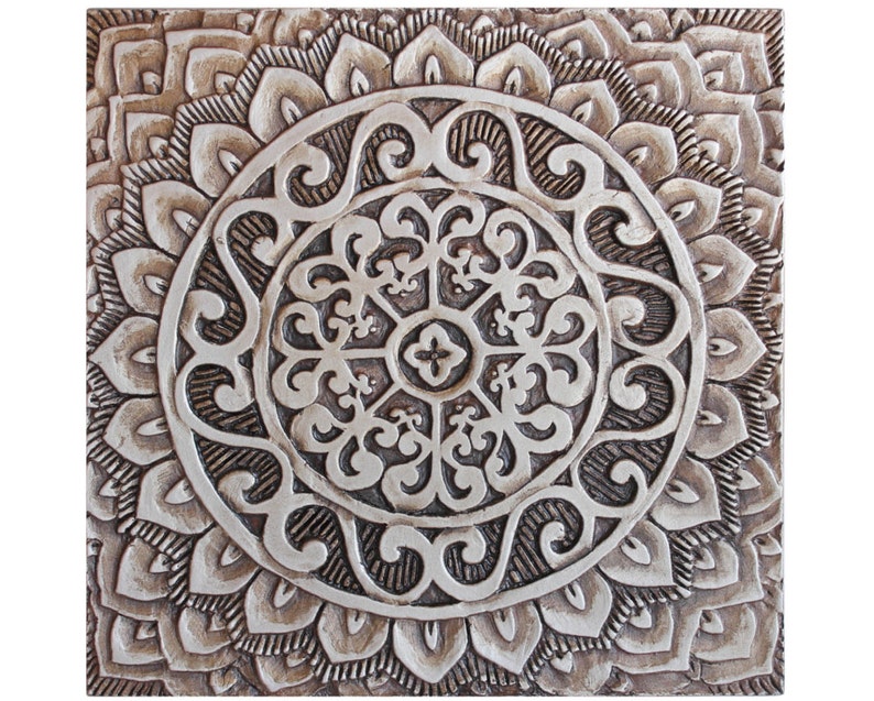 Mandala Art // Mandala Tiles // Set of 4 // Meditation Art // Etsy