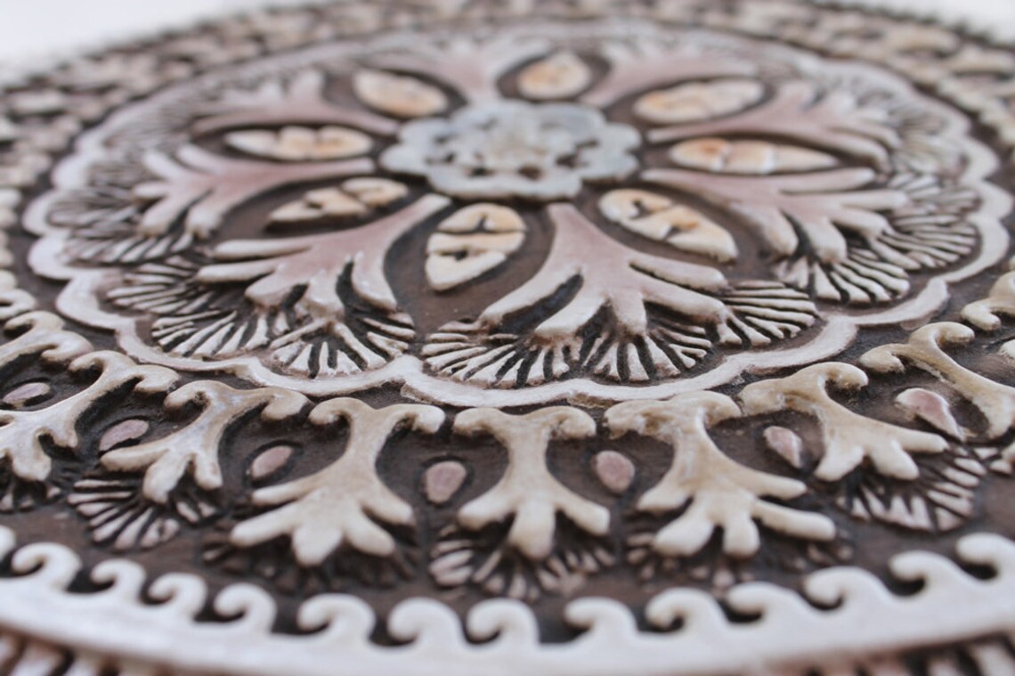 Set of 9 Ceramic Garden Art Tiles Coastal Wall Decor Wall Etsy