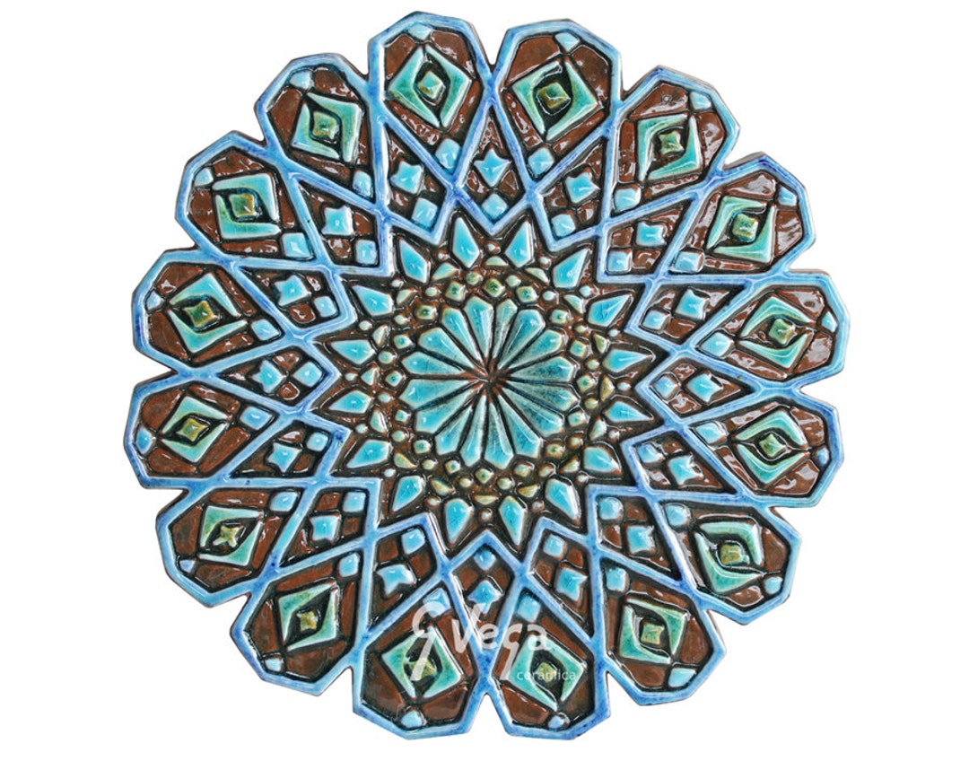 Outdoor Wall Art // Garden Decor // Ceramic Tiles // Yard Art Etsy