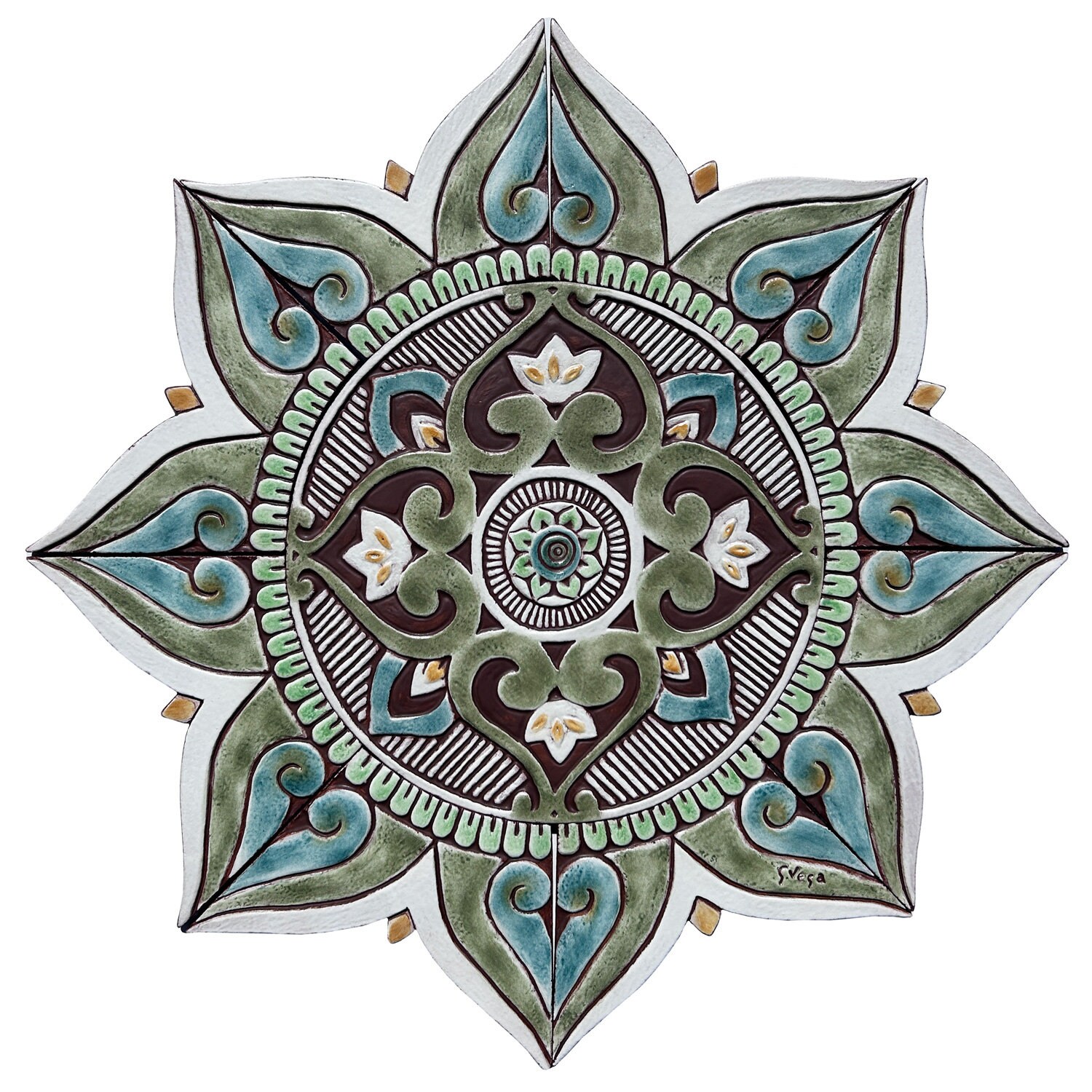 Azulejos de terracota esmaltada mate Daphne de 6x6, image size:1500x1500