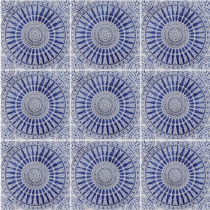 9 Spanish Tile Bathroom Decor, Wall Hanging For Bathroom, Tile Backsplash, Bathroom Wall Art, Bathroom Decor, Spanish #14 30cm Blue&White
