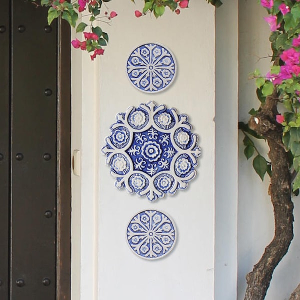 Outdoor Wall Art Ceramic Etsy