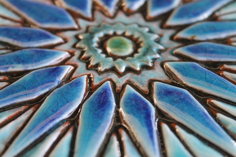 Bathroom Wall Art // Ceramic Tiles // Bathroom Decor // Etsy