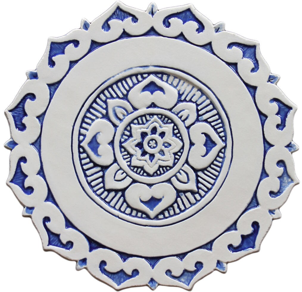 Ceramic Tiles for Garden Decor Decorative Tile Outdoor Wall Etsy