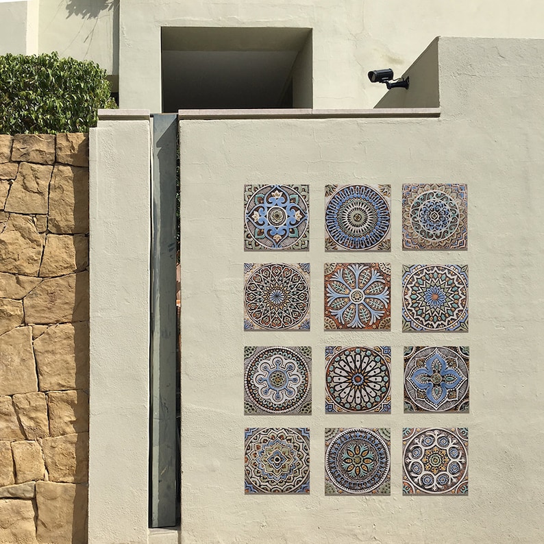 Mandala Wall Hanging Made From Ceramic Perfect for Outdoor Etsy Australia