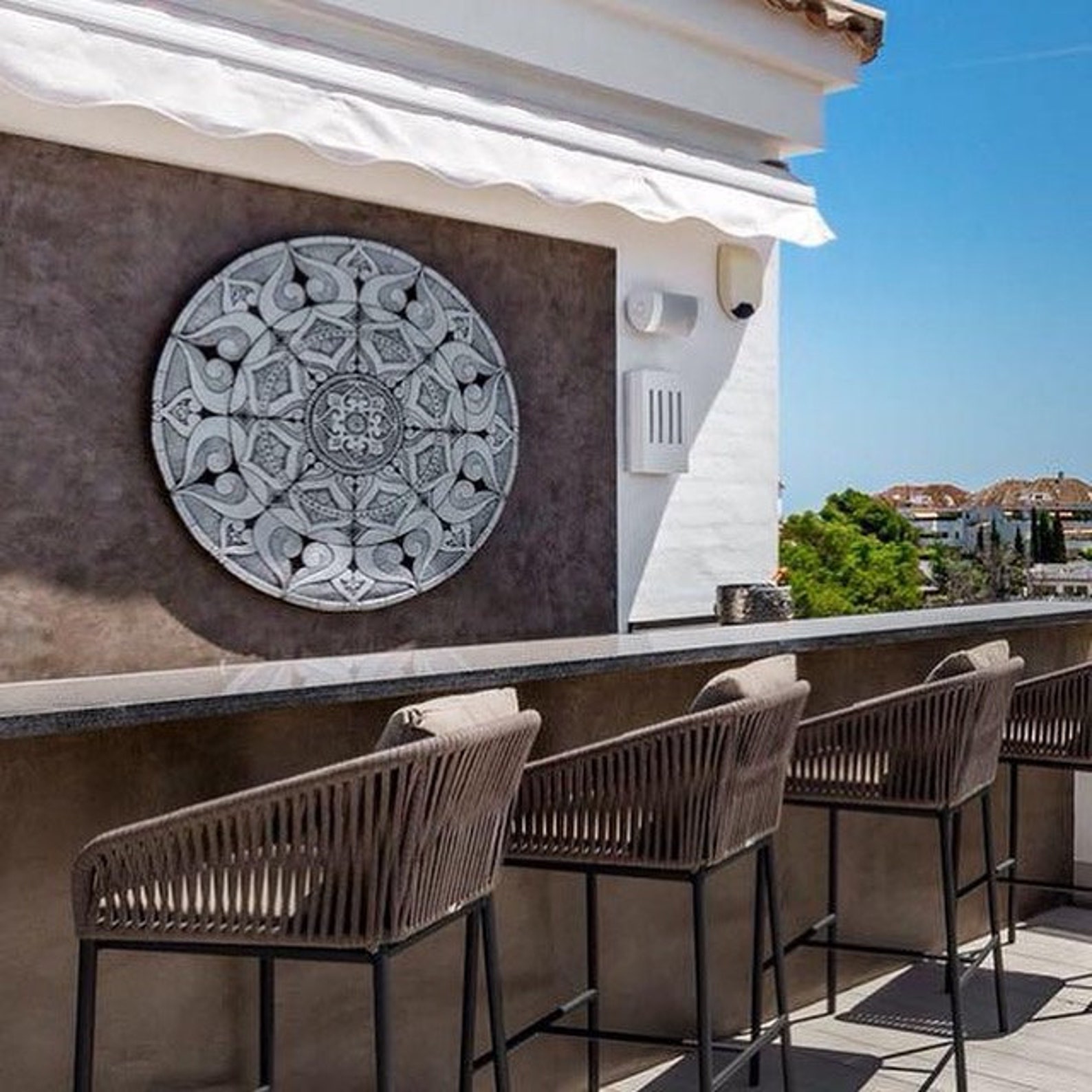 Outdoor Wall Art With Moroccan Design Large Wall Sculpture - Etsy