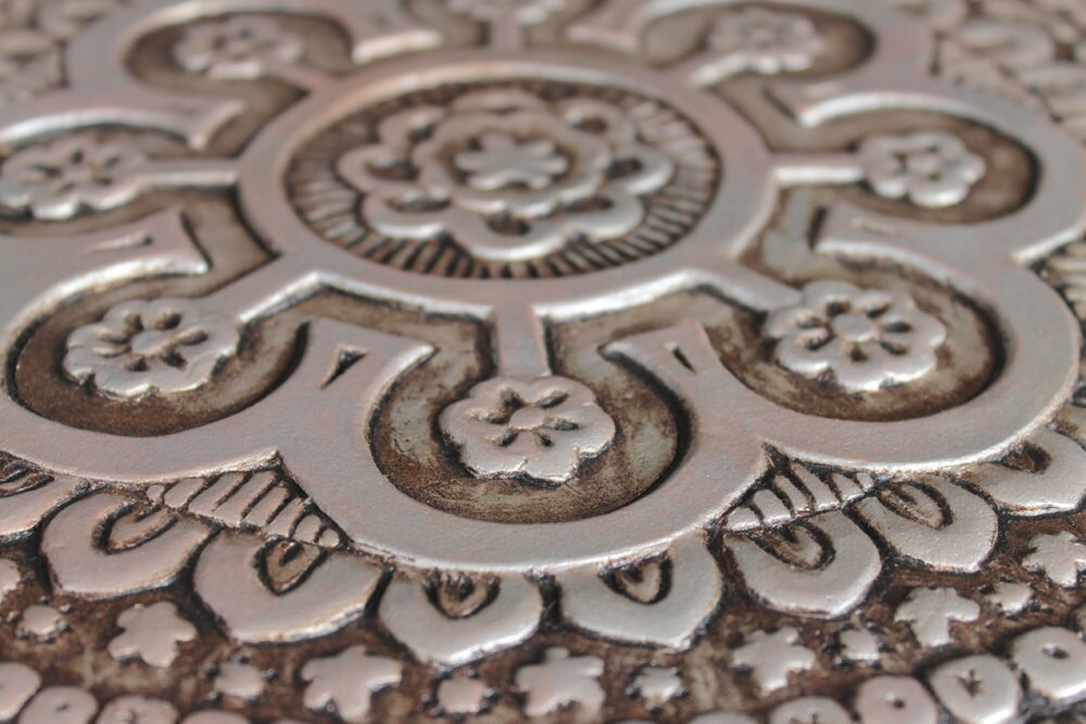 Suzani Decorative Tile // Ceramic Tiles // Wall Decor // Wall - Etsy