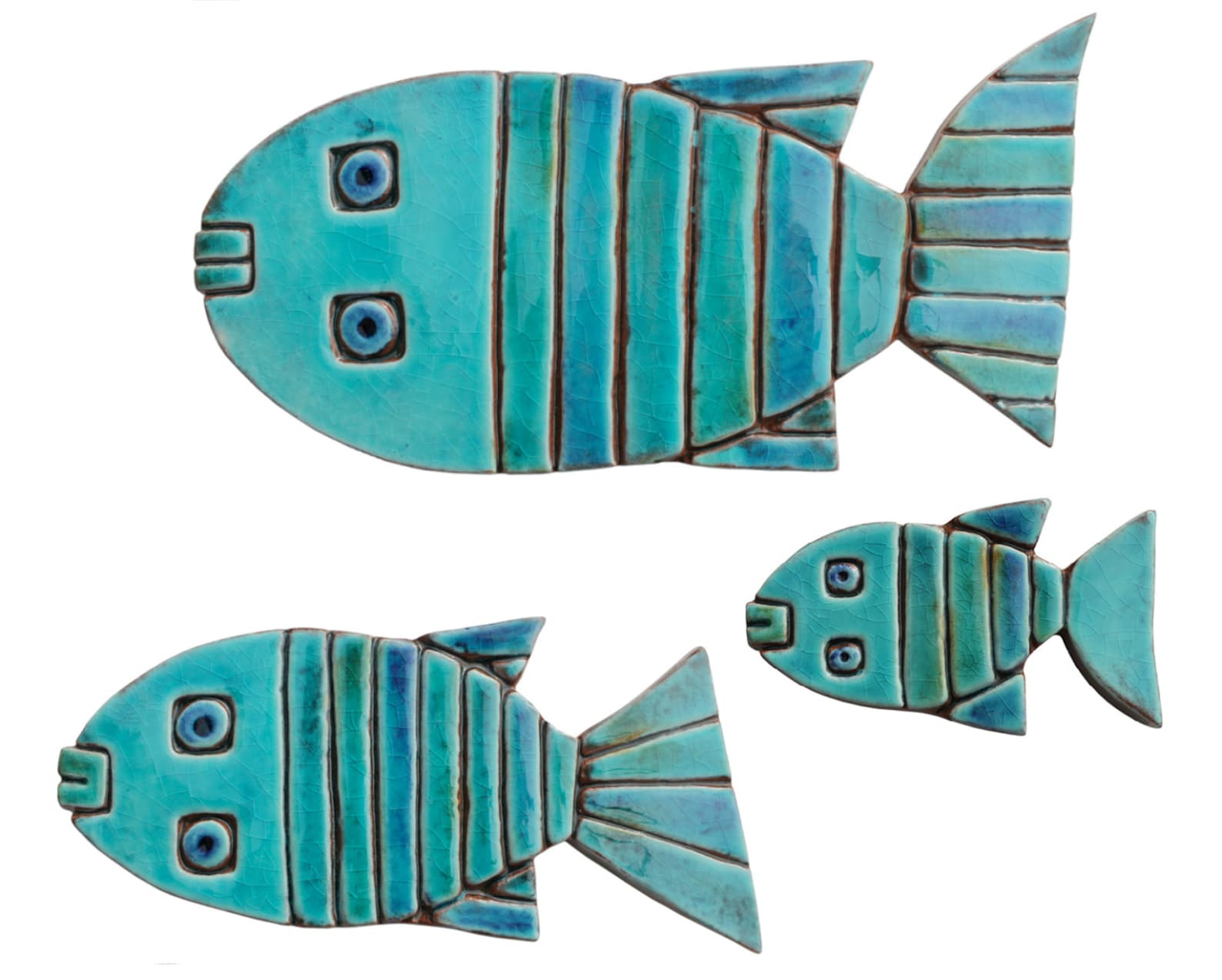 Fish Garden Wall Art // Fish Art // Garden Decor // Garden Art Etsy