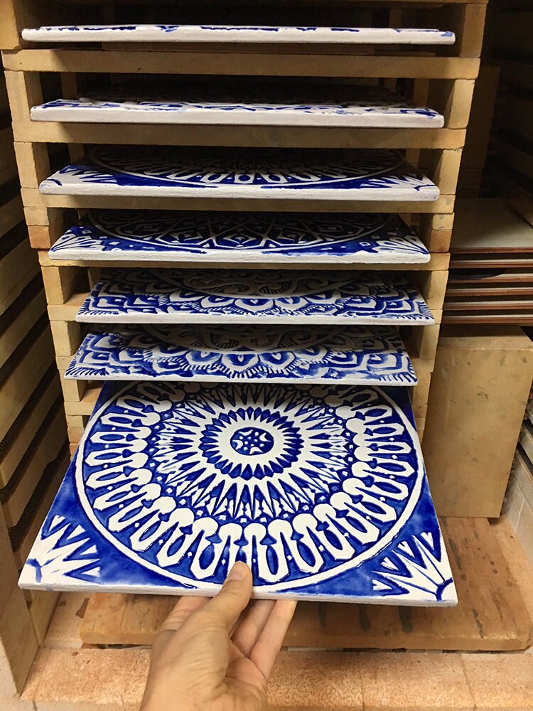 Outdoor wall art 9 TILES SET to create unique garden Etsy