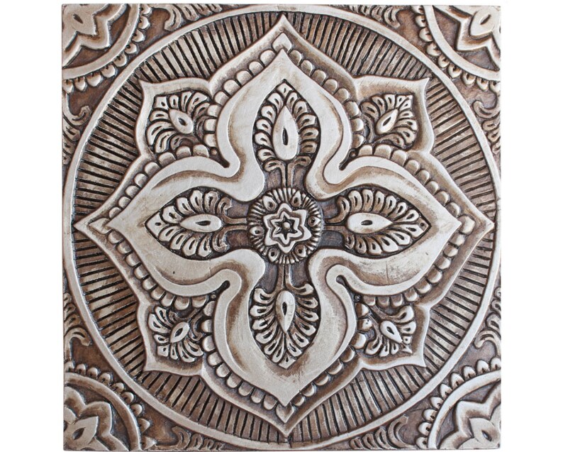 Mandala Art // Mandala Tiles // Set of 4 // Meditation Art // Etsy