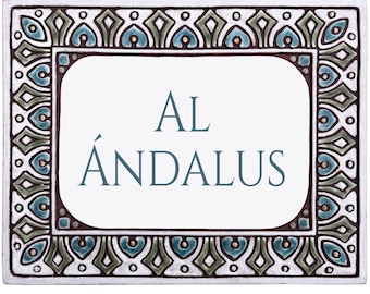 Handmade Ceramic House Sign: Custom Moroccan Address Plaque