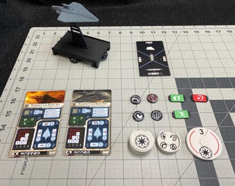 Star Wars Armada Galactic Republic Acclamator Class Assault Ship Complete with Cards, Tokens, and Dials