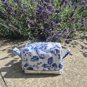 Blue Patchwork Make-up bag