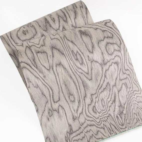 Engineered Wood Veneer, Burl Exotic Face, Reusable, for DIY Craft Project, Furniture Making and Repair, Wall Paneling, 250x58cm