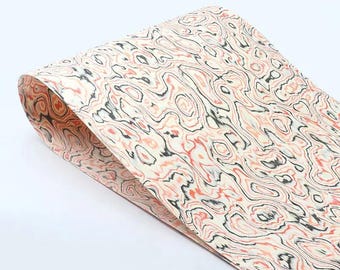 Folha de folheado de madeira exótica, colorida, padrão abstrato, pele de madeira decorativa flexível para artesanato faça você mesmo, móveis reconstituídos, guitarra, incrustação