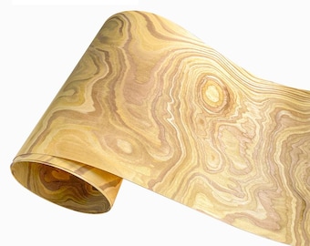 Stone Grain Wood Veneer DIY Craft Renovation Flooring Bedroom Chair Table Skin Speaker Covering Furniture Patterned Veneer 11.8*96″/30*240cm