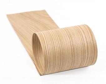 Natural White Oak Wood Veneer, Straight Grain, Thick Sliced, for Furniture Skin, Cabinetry, Paneling, Interior Design Applications 250x18cm