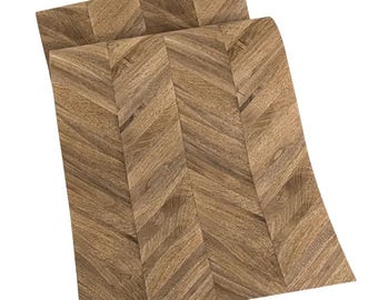 Natural Walnut Wood Veneer, Herringbone Pattern, for DIY Crafts, Furniture Renovation, Wall, Music Instrument Onlay, Woodworking, 2.5mx58cm