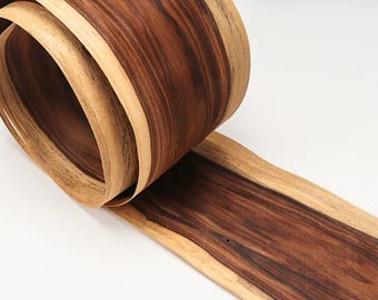 Folheado de madeira ácida brasileira, design de borda branca, para artesanato, revestimento de móveis, guitarra, sobreposição de áudio, painéis de madeira, 2,4 m x 210 mm